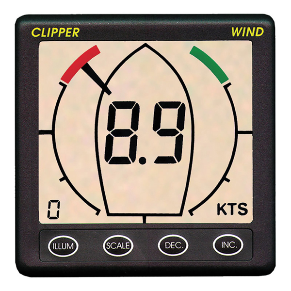 Clipper Tactical True Apparent Wind Display Repeater CLIP-TWNDRP